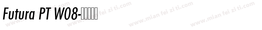 Futura PT W08字体转换